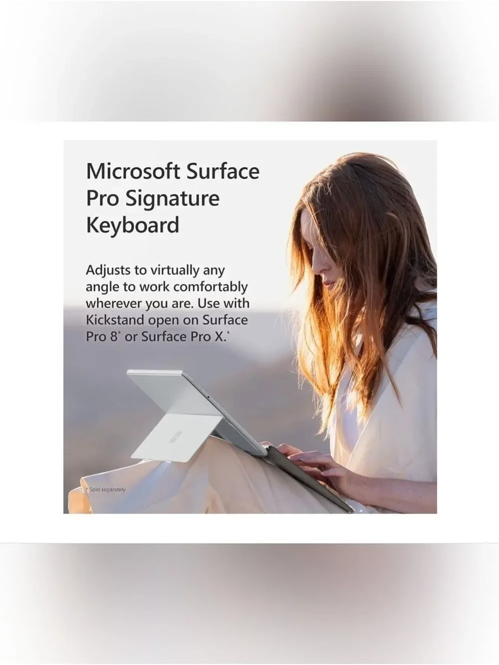 Microsoft Surface Pro Signature Keyboard Poppy Red Alcantara Pro 8 9 X